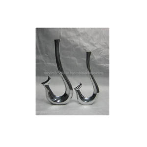 Vase à fleurs en laiton antique Design moderne unique en acier inoxydable Vase de table décoratif pour la maison pour fleurs ou plantes - Product Image 4