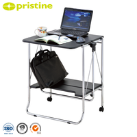 Bureau pliable moderne sur roulettes pour usage domestique ou professionnel