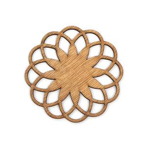 Posavasos con forma de corazón de diseño de tendencia, posavasos de cristal con taza de madera de Calidad exclusiva para uso en el hogar, Hotel, restaurante - Product Image 4