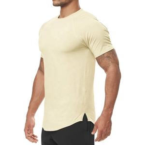 Unisex 100% algodón hombres gimnasio camisetas moda de talla grande músculo Slim Fit y camiseta de gran tamaño estilo liso ropa de moda para hombres - Product Image 2