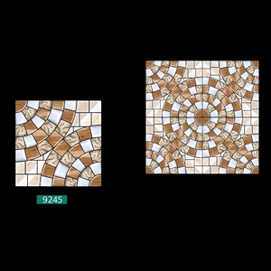กระเบื้องปูพื้นพอร์ซเลนดีไซน์หกเหลี่ยมสีน้ําตาลออกแบบแตกต่างกัน 40x40 ซม - Product Image 5