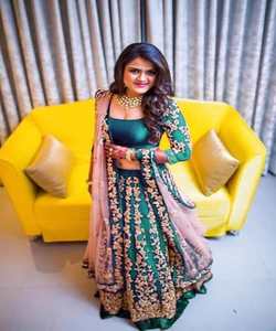 Designer georgette saisonnier belle broderie mariée porter lehenga choli avec dupatta prix de gros vêtement ethnique - Product Image 1