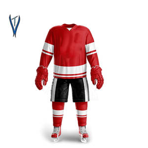 Uniforme de Hockey sobre Hielo de Poliéster 100% Transpirable y Cómodo, de Calidad Superior, con Diseño de Logotipo Personalizado, Último Modelo, Venta Directa de Fábrica - Product Image 6