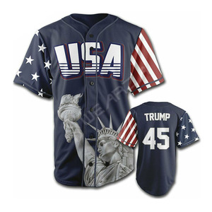 Maillot de Baseball USA sublimé de joueur professionnel de qualité supérieure à vendre numéro de nom personnalisé et maillots de Logo de broderie - Product Image 3
