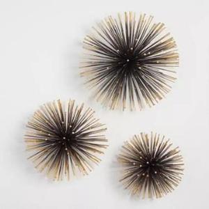 Galvanized <b>Flowers</b> <b>Wall</b> Decore Set of 3 Metal <b>Flower</b> <b>Wall</b> Art - Product Image 4