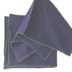 Serviettes modernes en lin 100% de couleur personnalisée, faites à la main, lavées à la pierre, ourlet festonné, 60 cm carré, cocktail haut de gamme, mariage, table, maison, hôtel - Product Image 2
