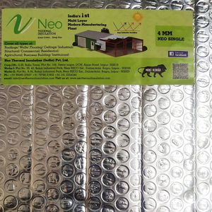 Rollo de revestimiento de burbuja para aislamiento térmico, lámina de aluminio reflectante, a prueba de fuego, para techo - Product Image 2
