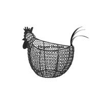 Nouvel arrivage de panier à oeufs en fil de fer de designer antique Prix de gros direct d'usine Panier à oeufs de luxe Panier à oeufs en fil de fantaisie classique