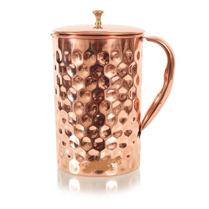 Hammered <b>Copper</b> Jug Big Size Excellent Quality Classic Style Metal <b>Copper</b> Jug for Garden - Product Image 5