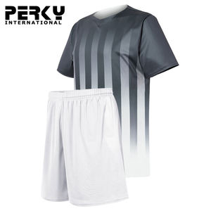 Conjunto completo de fútbol de alta calidad para hombres, uniforme de equipo de fútbol personalizado de fábrica Original, kit de entrenamiento, nuevo diseño, en venta - Product Image 2