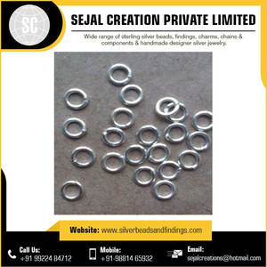 Collar de cuentas de Rosario de plata esterlina más vendido, anillos de salto chapados para fabricación de joyas a precio mayorista - Product Image 6