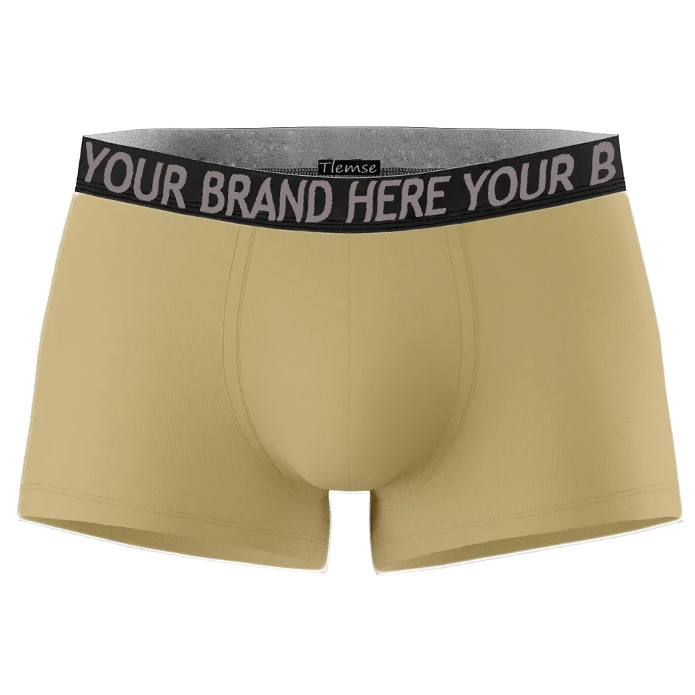 Aangepaste Katoen Plain Heren Ondergoed Boxer Shorts Slips Custom Boxers Voor Mannen 100% Katoen Aangepaste Logo Afdrukken 1000 Stuks