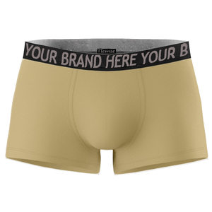 Boxer en coton uni pour homme, sous-vêtements masculins, caleçons personnalisés, 100% coton, Logo imprimé personnalisé, 1000 pièces - Product Image 6