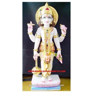 Marble Narayan Standing <b>Statue</b> - Product Image 1