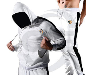 Ensemble de sport de fitness pour hommes personnalisé Active Bottoms Jogging Survêtement avec veste de sport d'équipe - Product Image 4