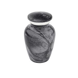 Funeral Supplier Black and Silver Color Adult Cremation Urn Modern Antique Design Metal Funeral <b>Keepsake</b> Urns <b>for</b> Human <b>Ashes</b> - Product Image 3