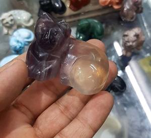 จี้เงิน925พร้อมอัญมณีรูปหมูอะเวนจูรีนสีเหลืองตามธรรมชาติ - Product Image 3