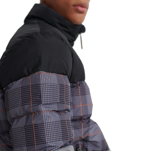 <b>Men's</b> Custom Logo Printed Woolen Puffer <b>Jacket</b> Stand Collar Zipper <b>Casual</b> Winter Wear Made in Pakistan - Product Image 5