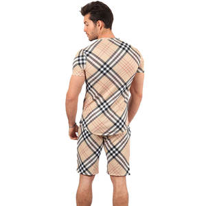 Chándal corto de verano para hombre, ropa personalizada por sublimación de Color sólido, venta al por mayor, conjuntos dobles baratos - Product Image 2