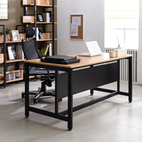 Poste de travail commercial pour bureau à domicile, bureau informatique moderne en métal, hauteur réglable, design simple, bureau en îlot