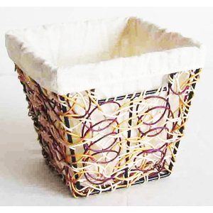Panier de rangement en rotin vietnamien naturel, fait main, écologique, de haute qualité, couleur personnalisable, modèle MKR-BWF00002B, accepte les commandes personnalisées - Product Image 1