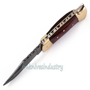 Hand made damascus folding Back <b>lock</b> multi functional Stainless steel handle Smk1313 folding pocket <b>knife</b> Damascus steel - Product Image 4