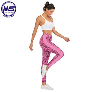 Leggings pour femmes Logo personnalisé Leggings de yoga taille haute pour femmes pantalons pour femmes respirants usine en stock contrôle du ventre - Product Image 5