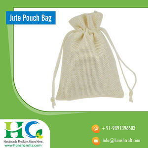 Sacs en Jute et en lin à cordon, 50 pièces, traitement personnalisé de l'usine indien, sacs cadeaux à retour - Product Image 3