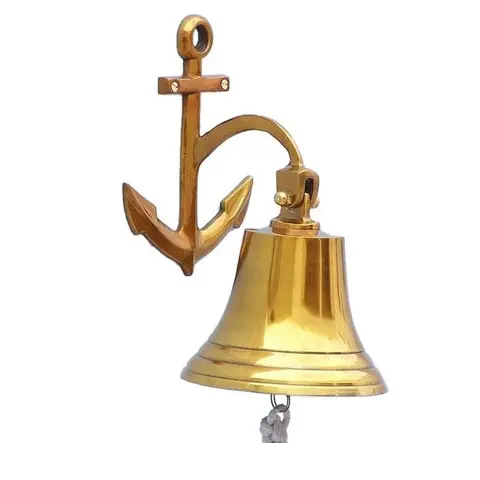 Hot Selling Nautical Brass Dative Antike Glocke Metall Handwerk Messing Schiff Glocken Lieferanten Indien