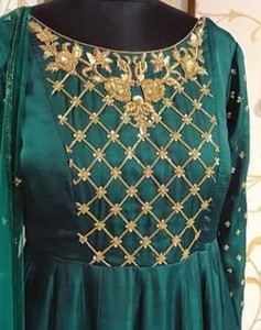 Stunning Indian/Pakistani Elegant-Party-Wear embroidery work on Stylish Floor Length dress for party/Wedding wear -2020 - Product Image 1