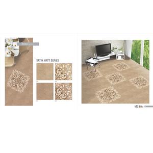 Carrelage de sol design en marbre de porcelaine polie émaillée de couleur blanche 40x40cm - Product Image 4