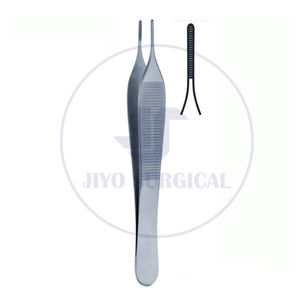 Pince Adson chirurgicale en acier inoxydable, non dentée, pour tissus et pansements, 12 cm, 15 cm - Product Image 2