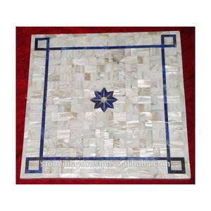 รูปสี่เหลี่ยมที่มีคุณภาพที่ดีที่สุดแผนแม่ของมุกตารางการใช้งานด้านบนสำหรับห้องนั่งเล่นและห้องรับประทานอาหารตารางด้านบน - Product Image 1