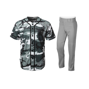 Uniforme de béisbol de algodón 100%, uniforme ligero de secado rápido, alta calidad, sublimación e impresión, nuevo servicio OEM, venta al por mayor - Product Image 1