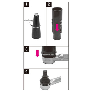 Outil d'insertion d'anneau de fixation d'extrémité de biellette de montage - Product Image 2