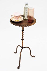 Spanish Gilt Iron Drinks <b>Table</b> with Wavy Edged - Product Image 2