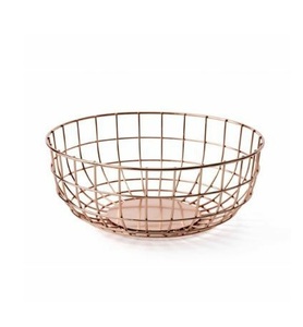 Panier de rangement rond en cuivre de qualité supérieure moderne et vintage nouveau design - Product Image 1