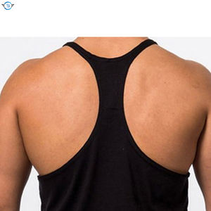 Camisas de gimnasio para hombre de las mejores tendencias Logotipo personalizado de secado rápido Nuevo diseño de alto grado con mangas cortas de punto al por mayor - Product Image 6