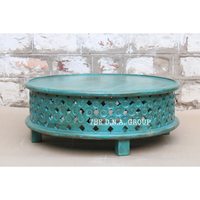TABLE basse ronde et décorative en bois massif, DESIGN UNIQUE indien, décoration de TABLE basse, moderne, offre spéciale,