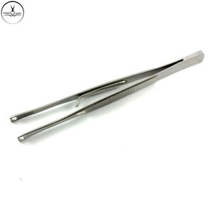 Pinzas para Piercing corporal de acero inoxidable, instrumentos de Piercing profesionales de calidad mate/brillante, cabeza ranurada, 14,3 CM, venta al por mayor - Product Image 5