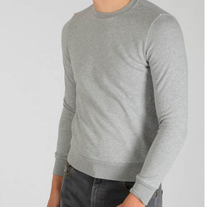 Sudadera personalizada de algodón unisex ajustada con estampado de forro polar antiarrugas de punto bordado - Product Image 1