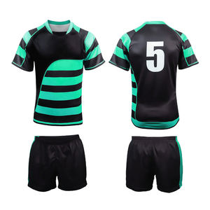 Uniforme da Rugby a maniche corte confortevole personalizzata nuova divisa da Rugby di Design per la squadra sportiva - Product Image 3