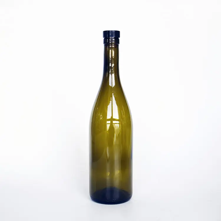 Wholesale Glass Bottle 750ミリリットル75cl Sparkling Wine Bottle Glass BurgundyボトルWith T Top For Carbonated Beer、Mead、Cider