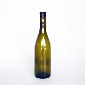 Garrafa de vidro 750 ml 75cl, garrafa de vidro borgonha com topo t para cerveja carbonizada, mead, cider