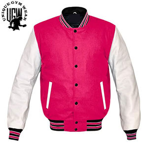 Vêtements de sport UNIQUE, veste bomber noire respirante coupe-vent en laine pour homme, manches longues, qualité supérieure en gros - Product Image 3