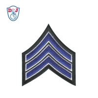 Patchs de chevron de rang de broderie populaires patchs uniformes de sergent chevron brodés