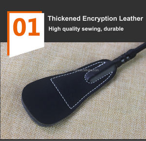 Fouet en cuir professionnel, nouveau modèle, équipement pour course d'équitation, fabriqué en inde - Product Image 3