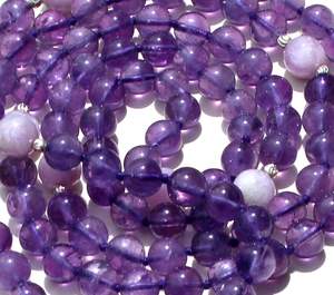 Rosario de Cuentas de Oración Energizadas, Amatista Natural de 6mm, 108 Cuentas Mala, Collar Largo con Nudos, Joyería de Yoga, Borla para Hombres y Mujeres - Product Image 4