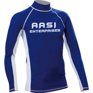 Rashguard de compression unisexe à manches longues, coupe performance, personnalisable en couleur et logo / Matière nylon - Product Image 6