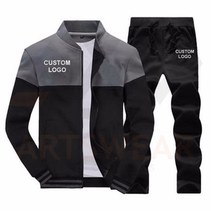 Survêtements unisexes zippés pour hommes et femmes, différents coloris, 50% coton 50% polaire, vêtements de jogging, ensembles de survêtements d'hiver. - Product Image 4